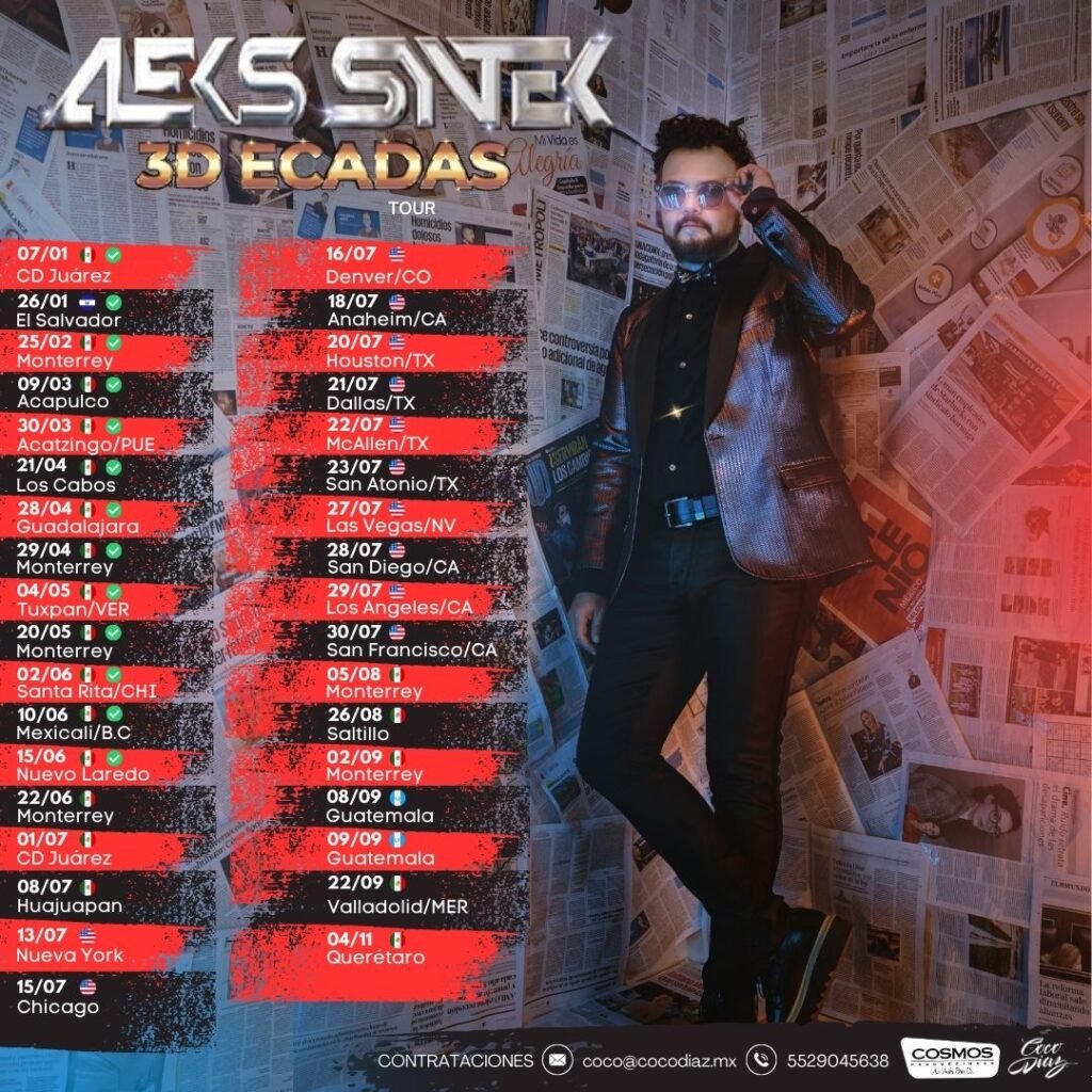 Aleks Syntek M s De 35 Fechas Confirmadas Con Su Tour 3D Ecadas Coco Aleks Syntek M s De 35 Fechas Confirmadas Con Su Tour 3D Ecadas Coco